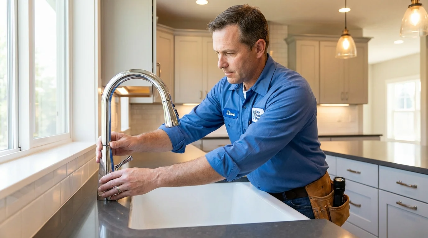 Kitchen faucet installation by Johns Plumbing LLC in Valdez