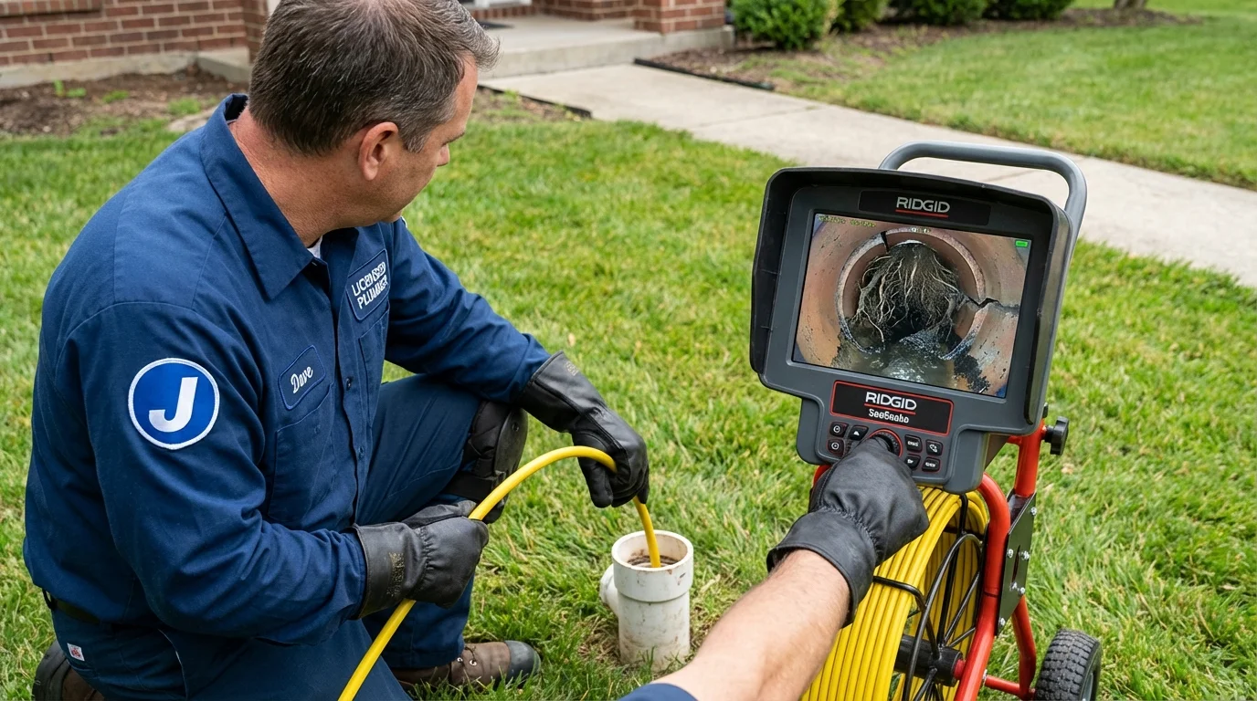 Sewer camera inspection being performed by Johns Plumbing LLC in Valdez